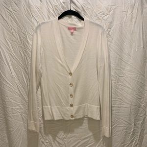 Lilly Pulitzer White Cardigan